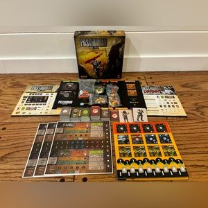 Posthuman Board Game Survive Evolve  2015 Mightybox Games Unpunched Cards